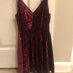 Urban Outfitters Crushed Velvet Romper